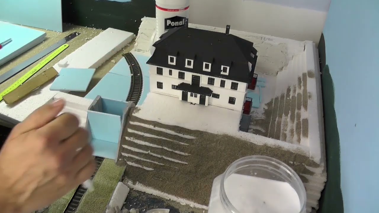 Modellbahn Bau der Anlage Dagebüll in voller Länge Teil 46