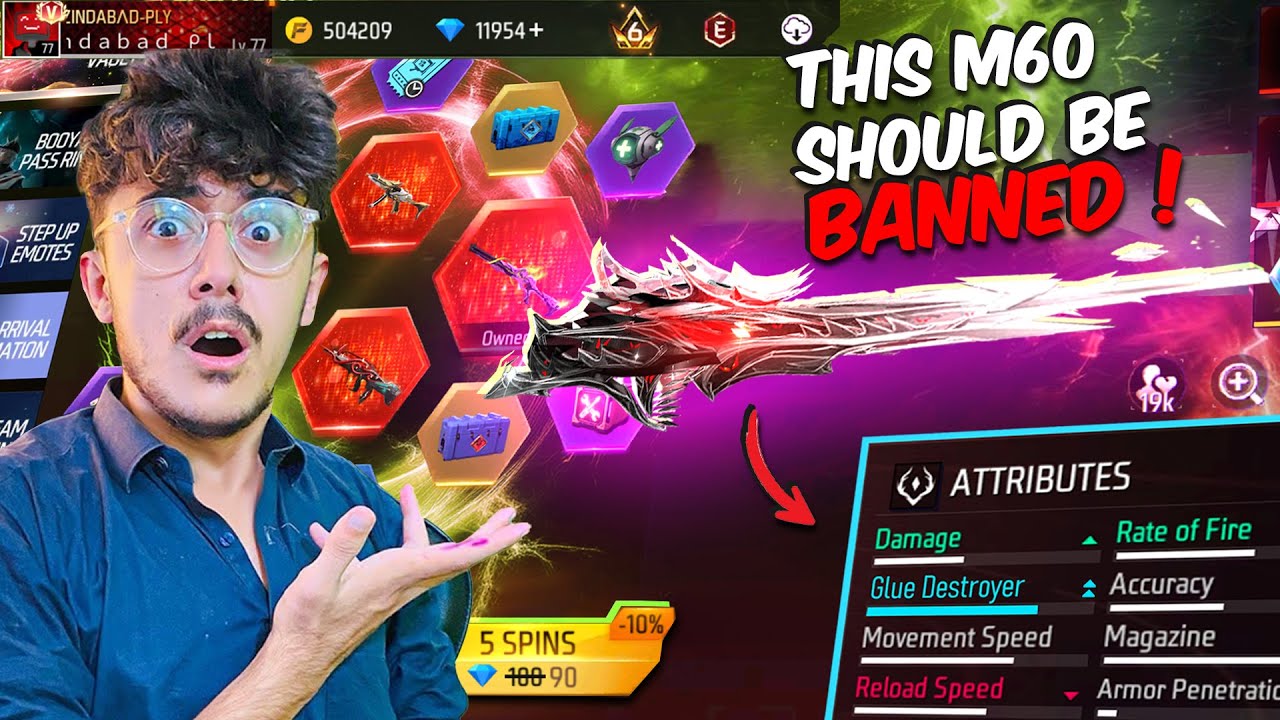 This New Evo M60 Should be Banned 😱 | Most Unfair Gun Ever in Free Fire