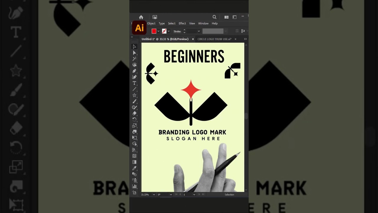 Adobe Illustrator 2026 Tips - How To Create Branding Logo Design Process 