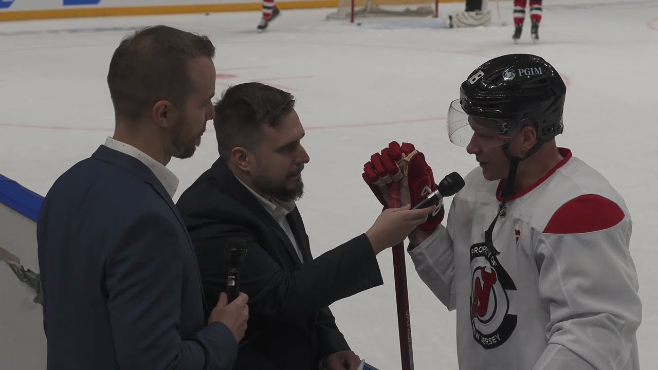 Na ledě s Palátem: Jak Ondřej Palát vyhlíží NHL v Praze 🇨🇿 Ondřej Palát post-practice interview