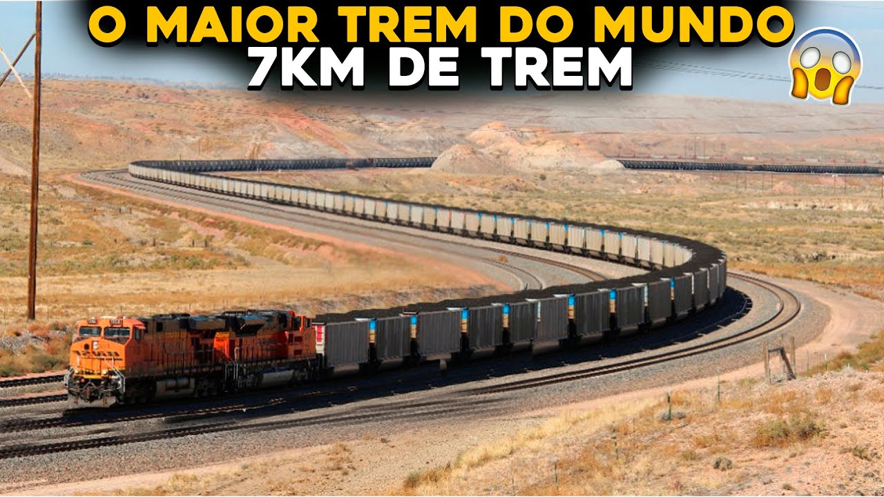 CONHEÇA O MAIOR TREM RURAL DO MUNDO COM 7KM DE EXTENSÃO