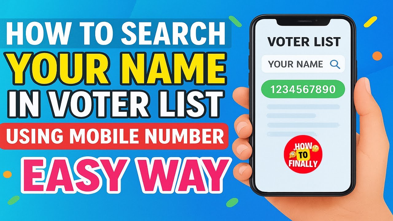 How to Search Your Name in Voter List Using Mobile Number | Check Voter List Name with Mobile Number