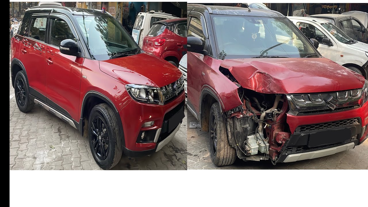 Brezza Dent And Paint Work | Brezza Car Repair 2023