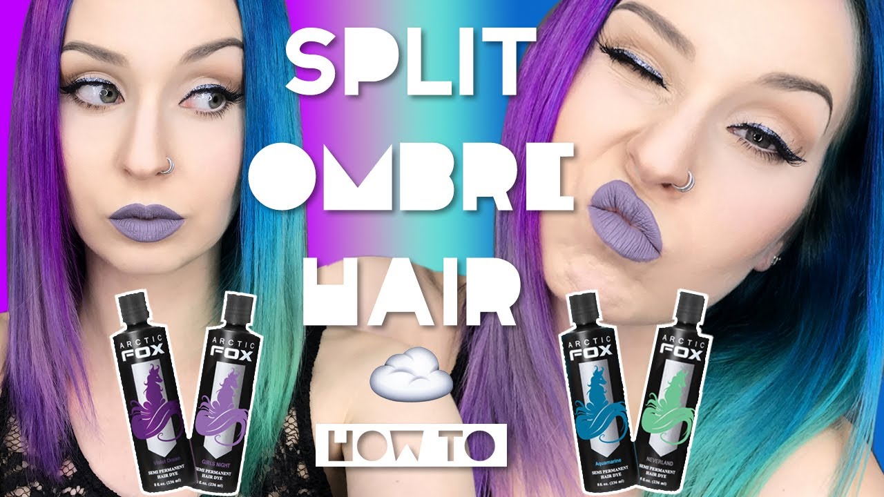 Split ombré hair HOW TO