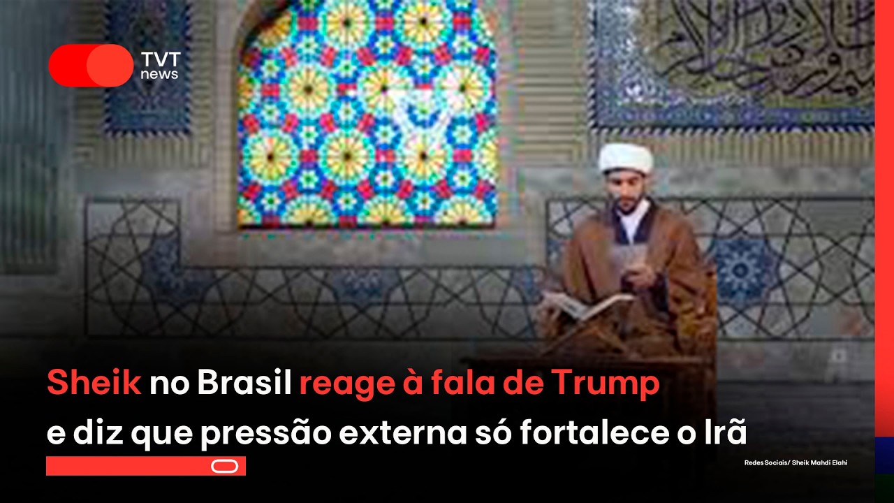 Sheik no Brasil reage à fala de Trump e diz que pressão externa só fortalece o Irã