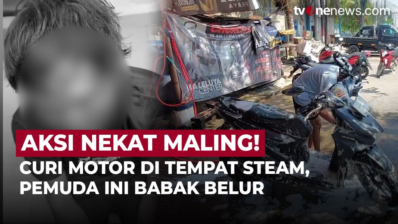 Terpergok Curi Motor di Steam, Pelaku Tak Berkutik Dikeroyok Massa di Jakarta Utara | OneNews Update