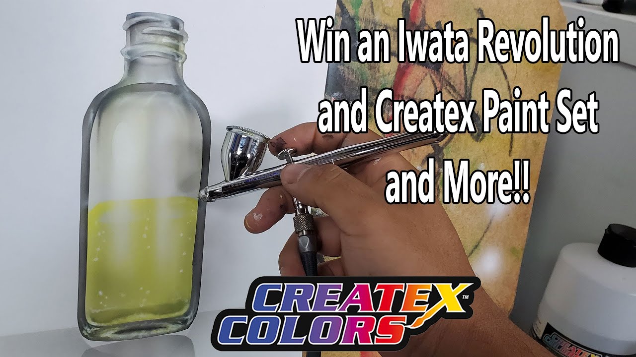 How to Airbrush Glass Bottle