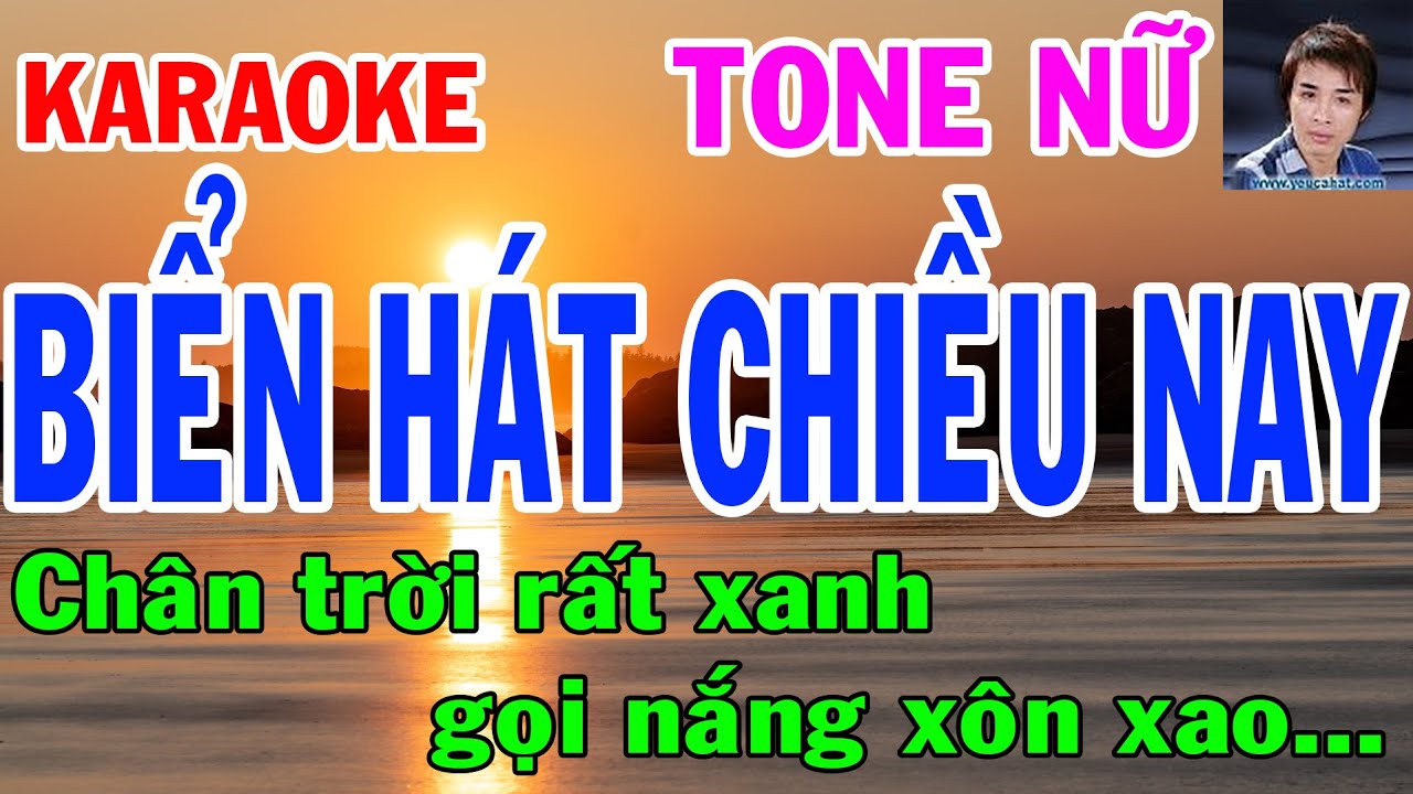 Karaoke  Biển Hát Chiều Nay Tone Nữ  Nhạc Sống  gia huy beat