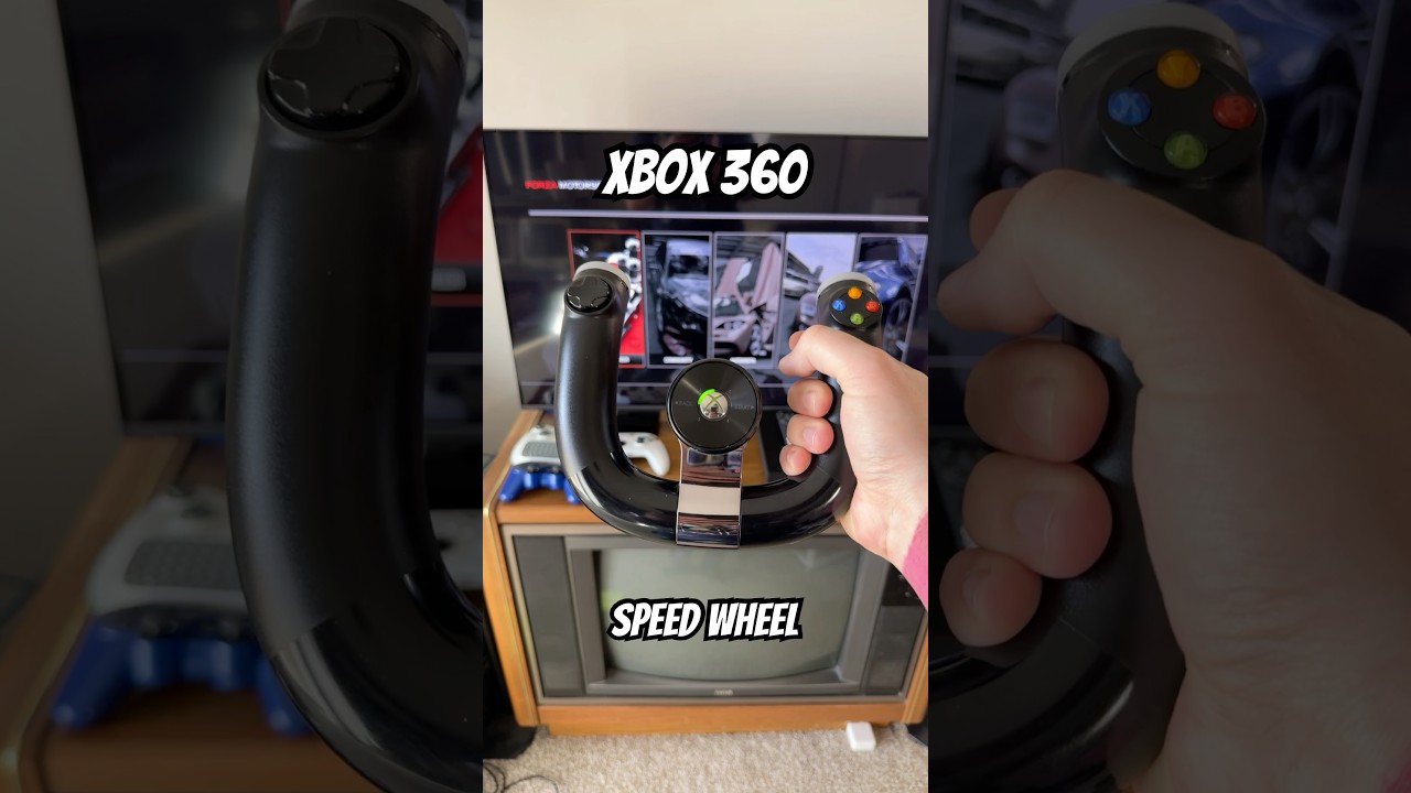 Xbox 360&rsquo;s Weird Steering Wheel #gaming #xbox #retrogaming