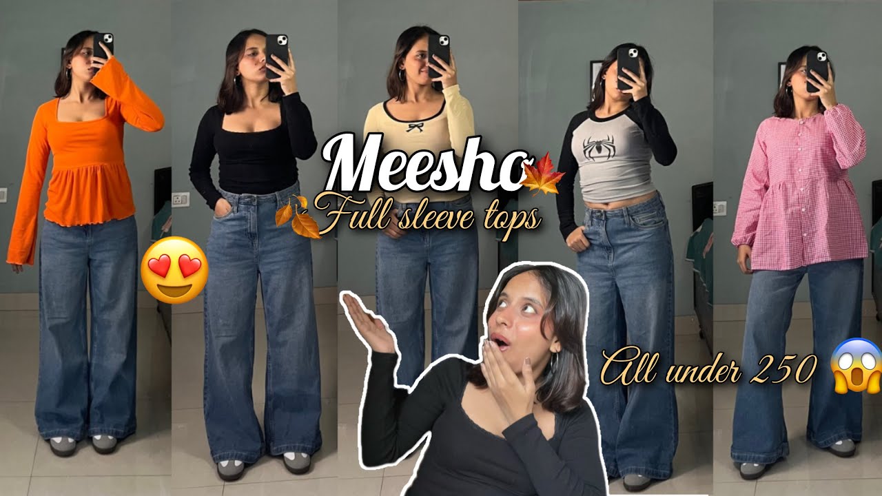 Meesho Full Sleeve Tops Under ₹250 😳 | Affordable & Trendy Tops for Daily Wear