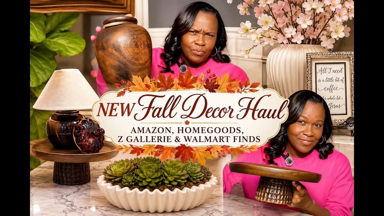 NEW Fall Decor Haul 2026 🍂 Amazon, HomeGoods, Z Gallerie & Walmart Finds