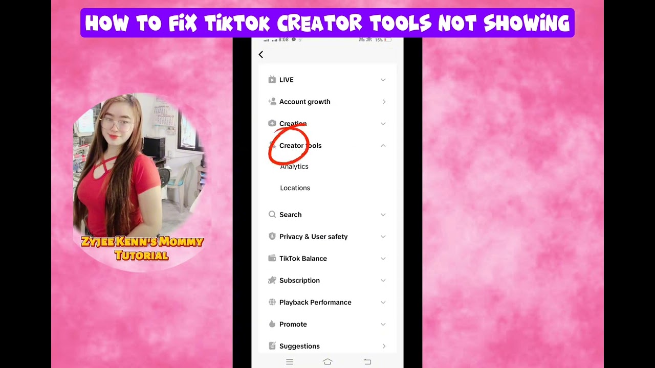 How to fix tiktok creator tools not showing #tutorial #titkokvideo #creatortools