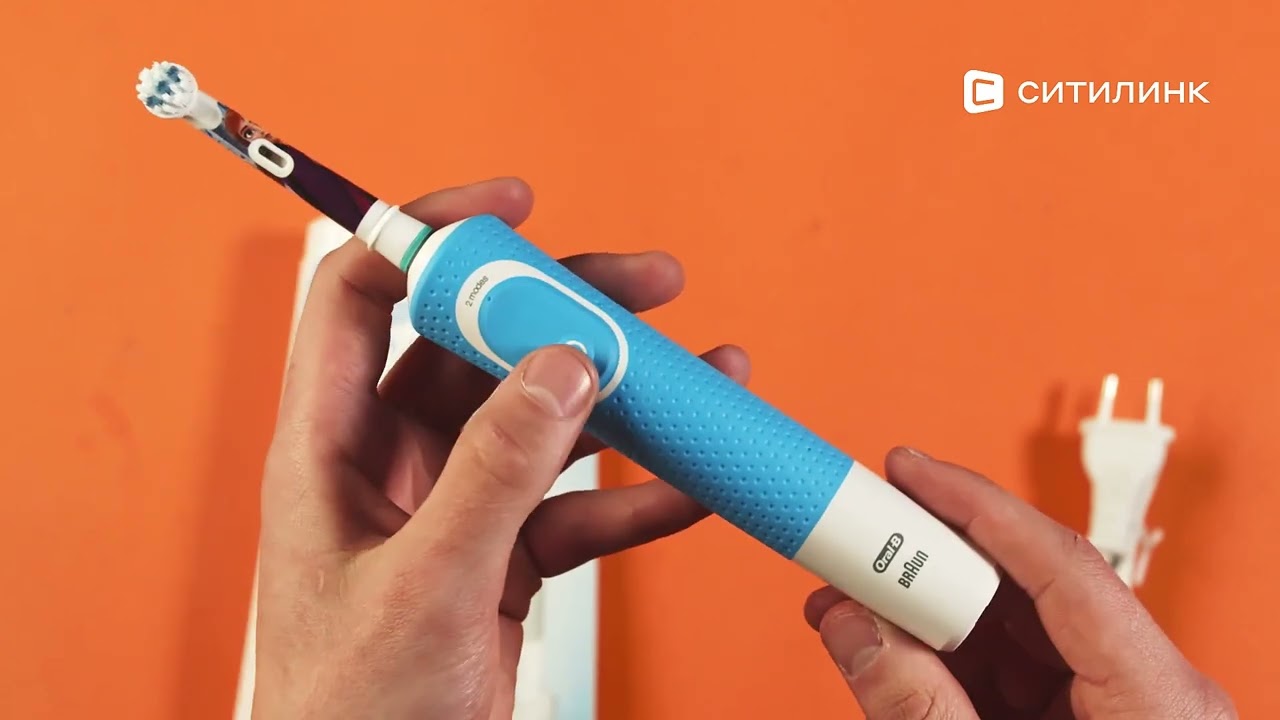 Обзор электрической зубной щетки Oral-B Frozen D100.413.2KX | Ситилинк