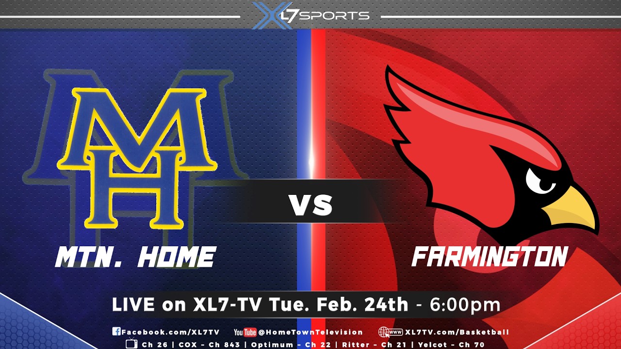 Mountain Home Bombers Basketball vs Farmington Cardinals  (Basketball)