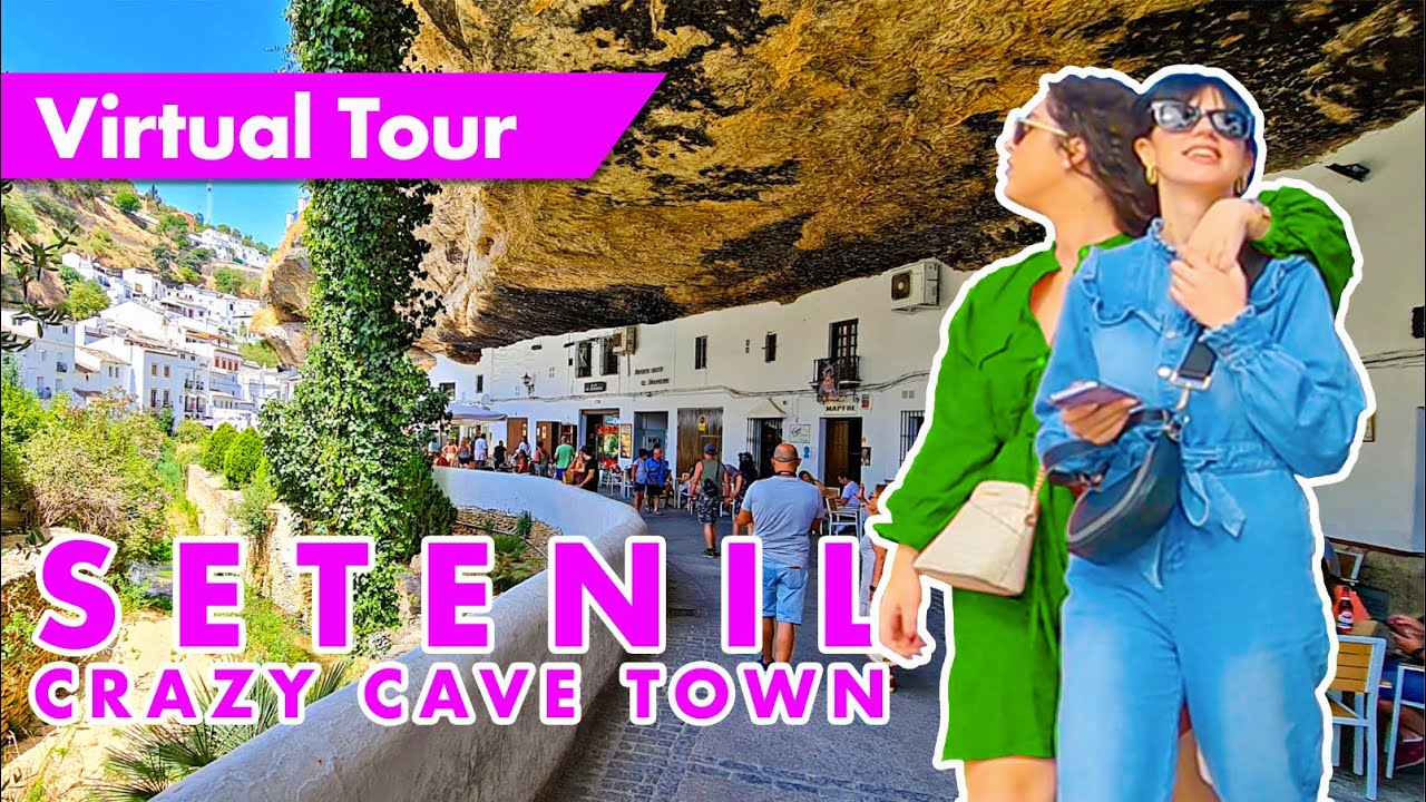 Setenil de Las Bodegas - Crazy Spanish town under rocks - Autumn 2022 immersive virtual walking tour