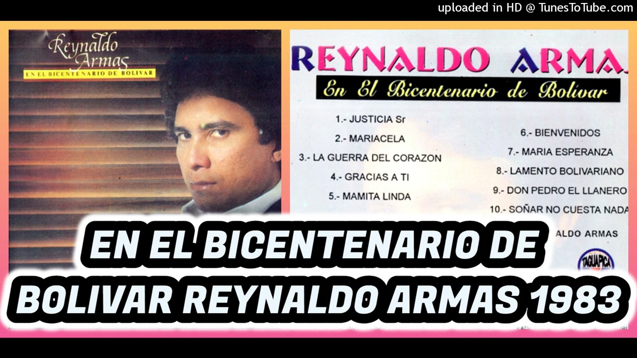 REYNALDO ARMAS 1983 - EN EL BICENTENARIO DE BOLIVAR - ALBUM ORIGINAL - COLECCION OMR