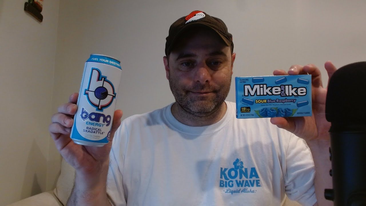 ASMR Drink Review and Eating Mike and Ike Candy