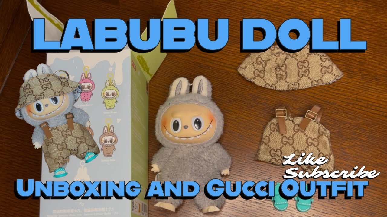 LABUBU Doll Mystery Box Opening with Gucci Outfit, shoes and the price 