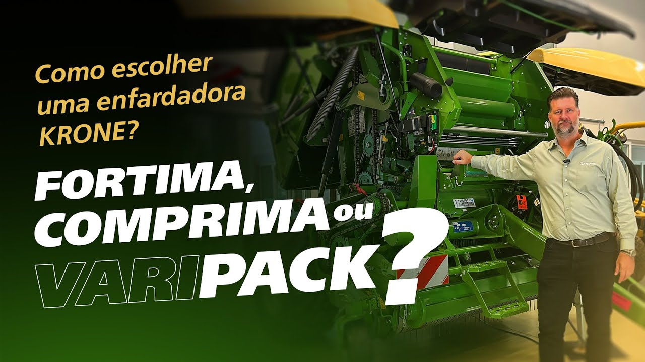 Fortima, Comprima ou VariPack? Entenda a diferença entre as enfardadoras KRONE