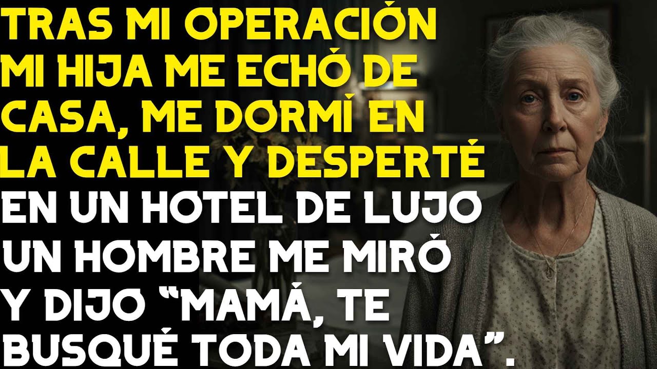 Después de mi operación mi hija me echó de casa Me dormí en la calle y desperté en un hotel de lujo…