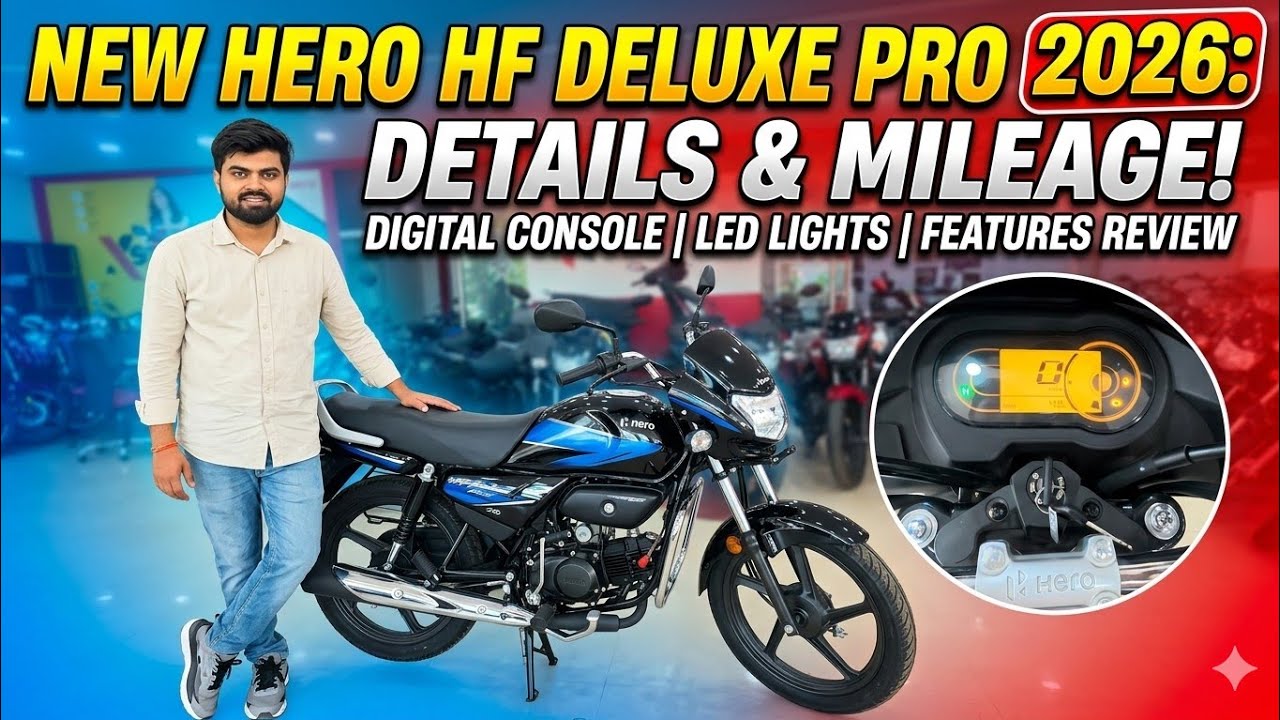 🔥 Hero HF Deluxe Pro 2026 😱 Full Review | Digital Meter, LED Headlight, Mileage & On Road Price 