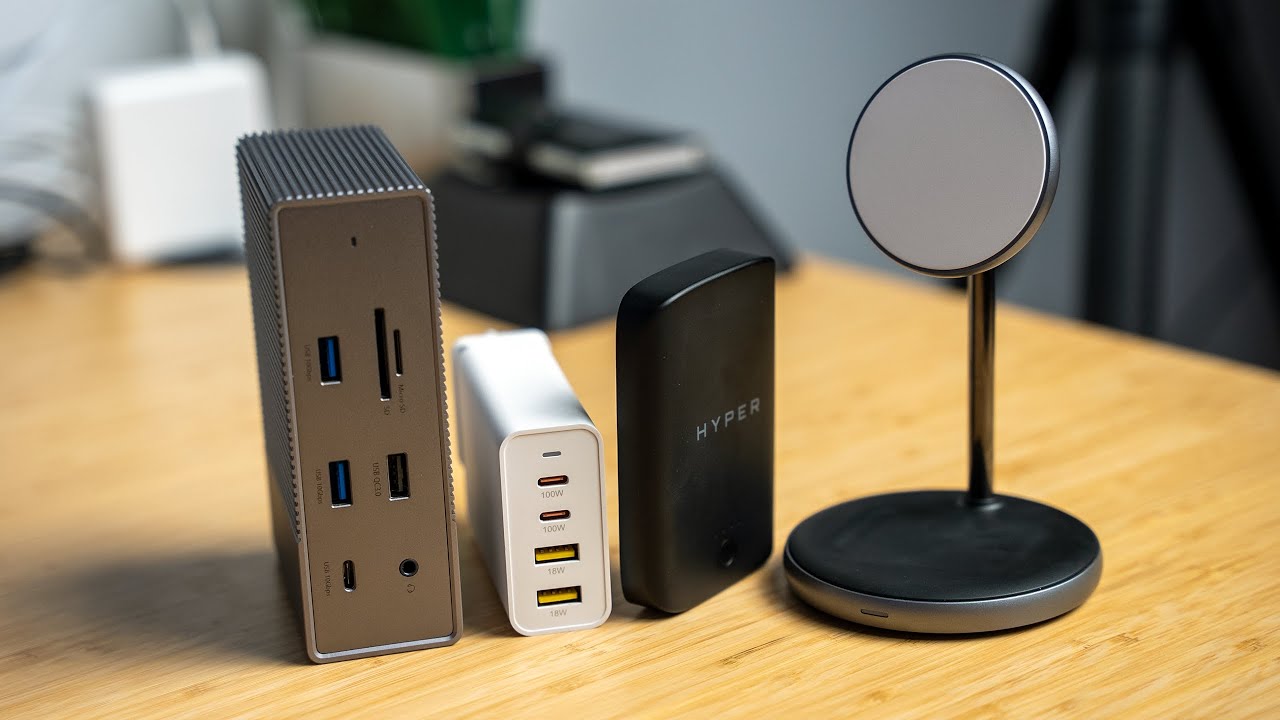 Bateria e stand MagSafe, carregador GaN de 100W e dock de 18 portas da HYPER [unboxing + hands-on]