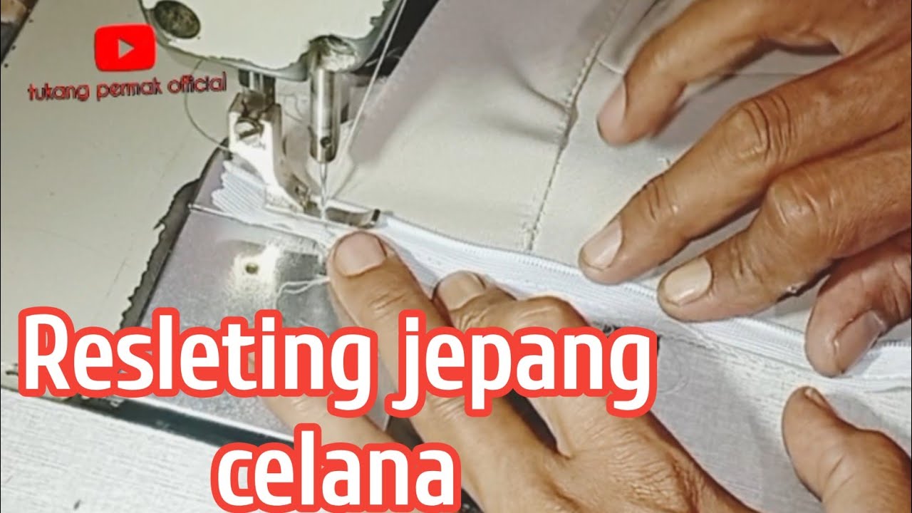 Tutorial Lengkap Menjahit Resleting Jepang pada Celana Wanita untuk Pemula