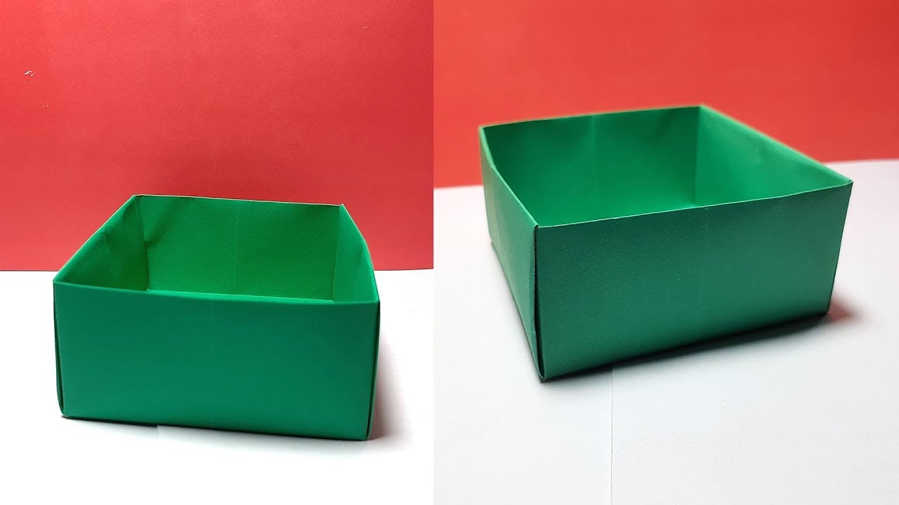 DIY: How to Make Paper Box Without Glue | Origami Box Making Tutorial