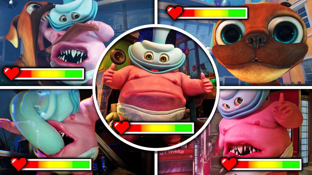 Dark Pals The 1st Floor - All BOSSES With HEALTHBARS