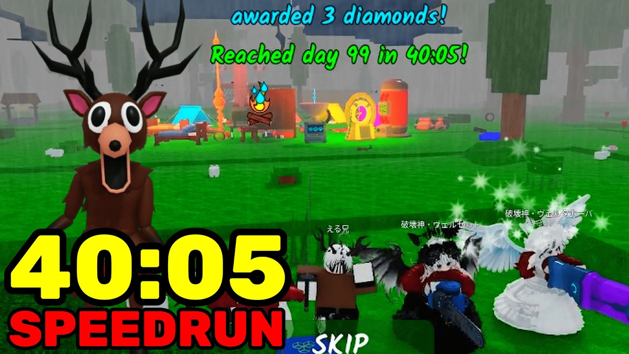 99 Nights in the Forest Speedrun 40:05 | Roblox