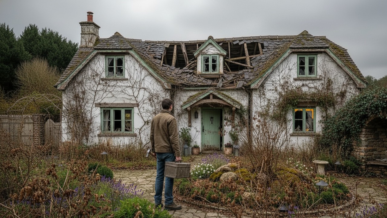 This Cottage Became a Cozy Cave Home | Complete Renovation