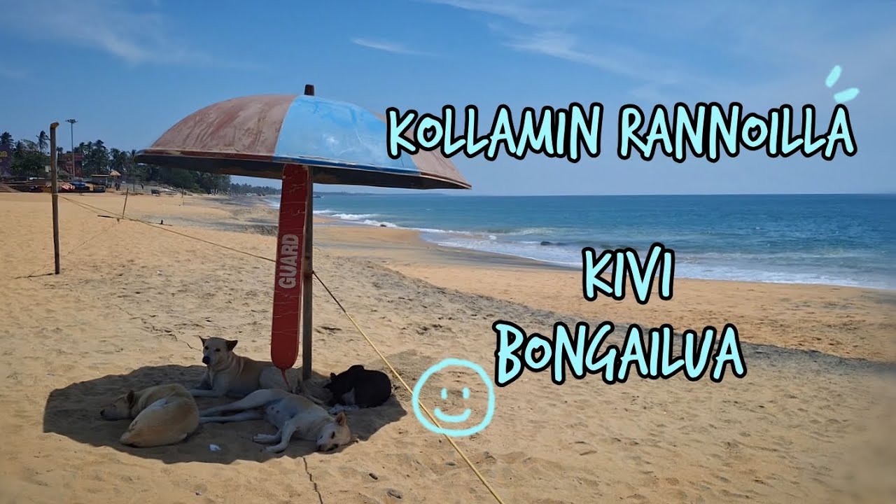 39. Kollamin rannoilla kivi bongailua