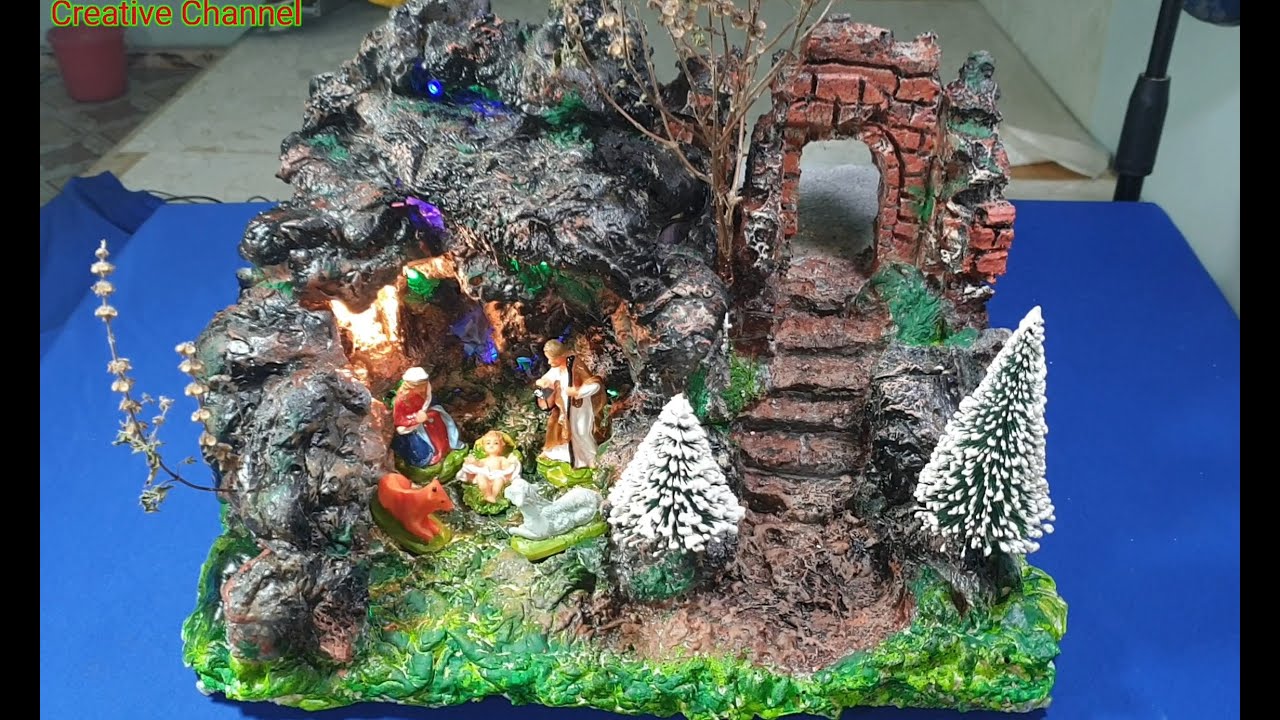 How To Make Christmas Crib Simple And Easy Diy Nativity Scene