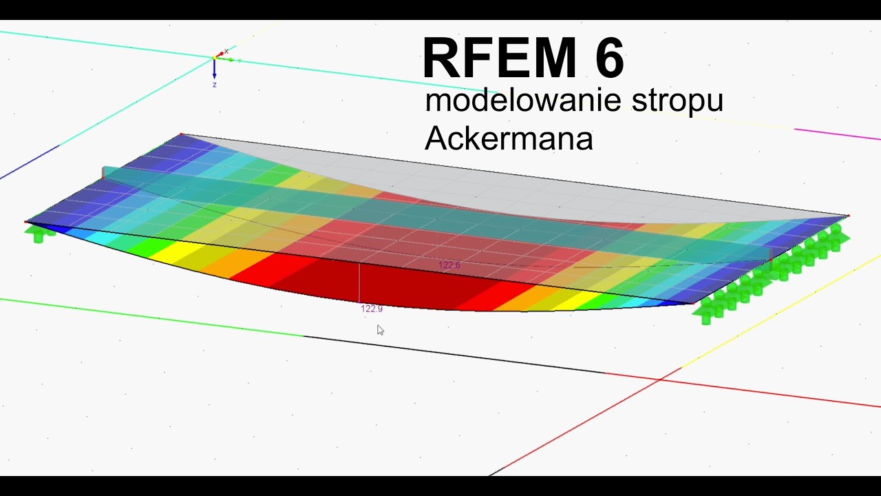 RFEM 6 - uproszczone modelowanie stropu Ackereman