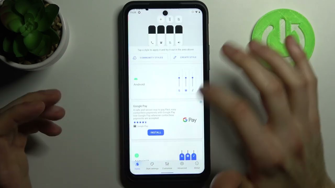 Change Volume Panel / Use Volume Styles App - NOKIA XR20