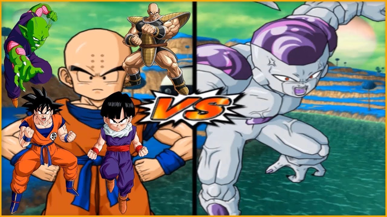 DBZ BT3  Krillin, Kid Gohan, Nappa, Piccolo (Early) & Goku (Mid) VS Max Power Frieza [Request Match]