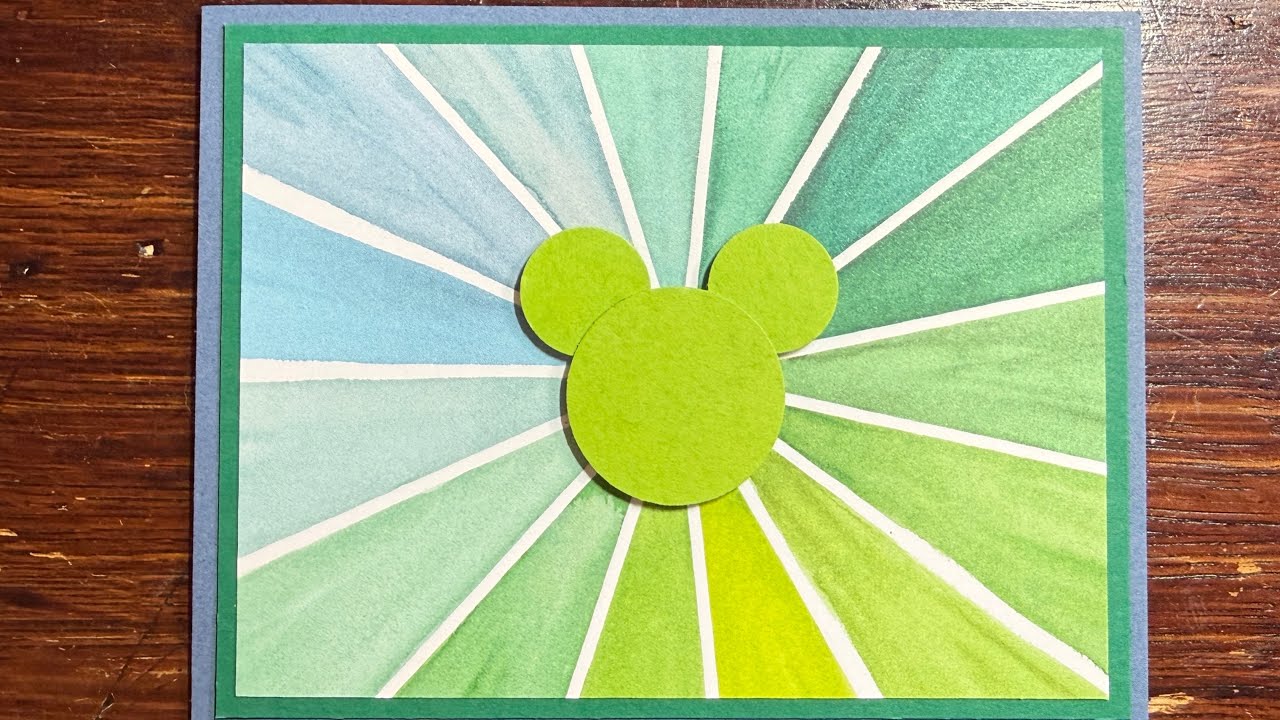 Mickey-Inspired Sunburst Card