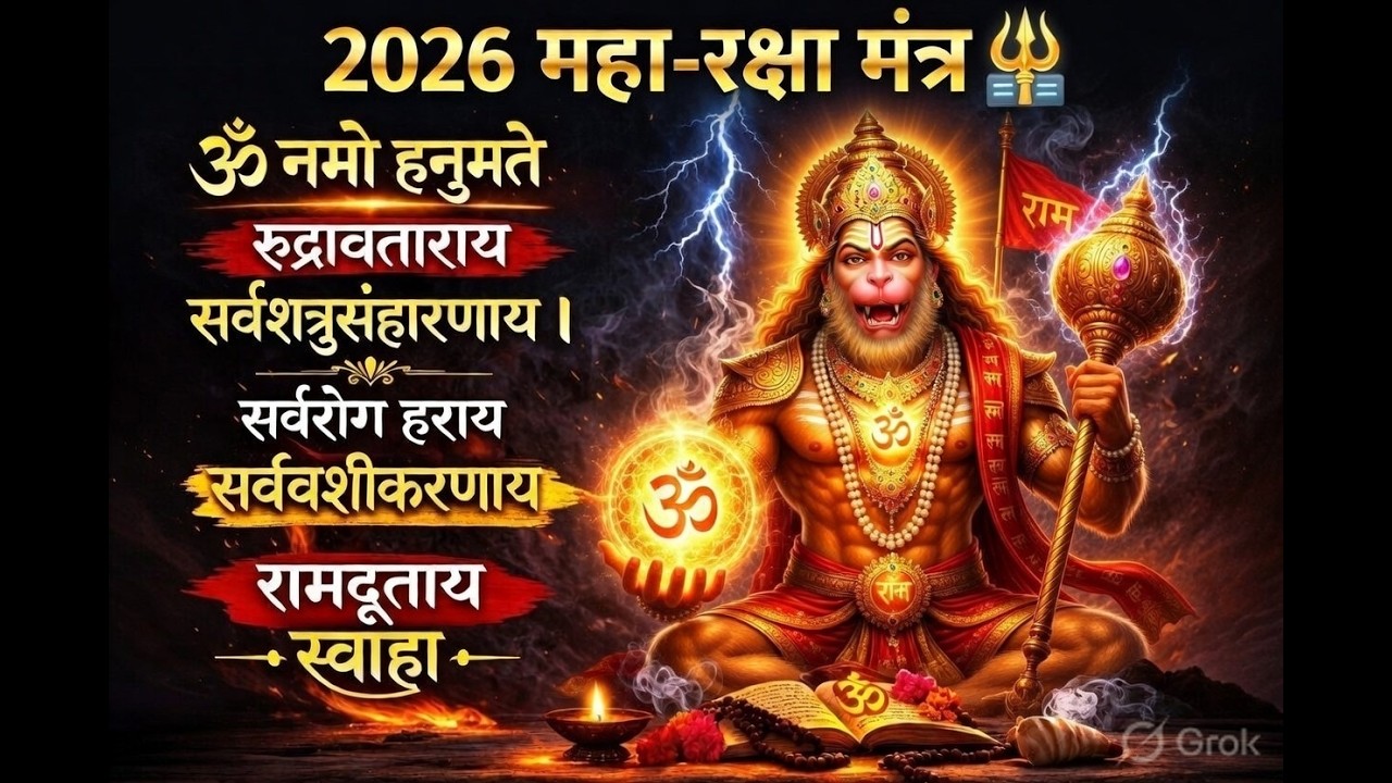 99% लोग नहीं जानते इस रुद्रावतार हनुमान मंत्र की शक्ति 😱 | शत्रु, रोग और बाधा खत्म!🔱🔱 ॐ नमो हनुमते !