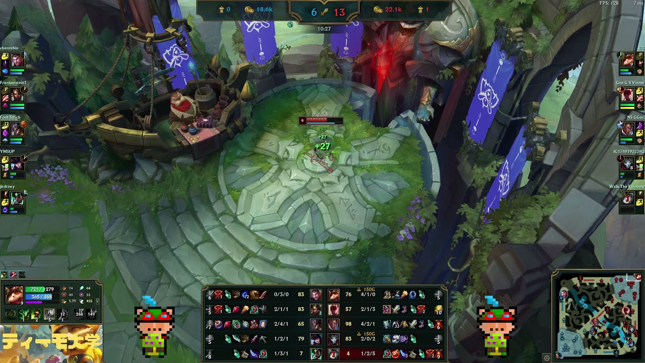 #99【LOL】【ティーモ大学】 TOP　ティーモ vs ジェイス（Teemo vs Jayce) 【 KR鯖/ GrandMaster / Patch 11.21】