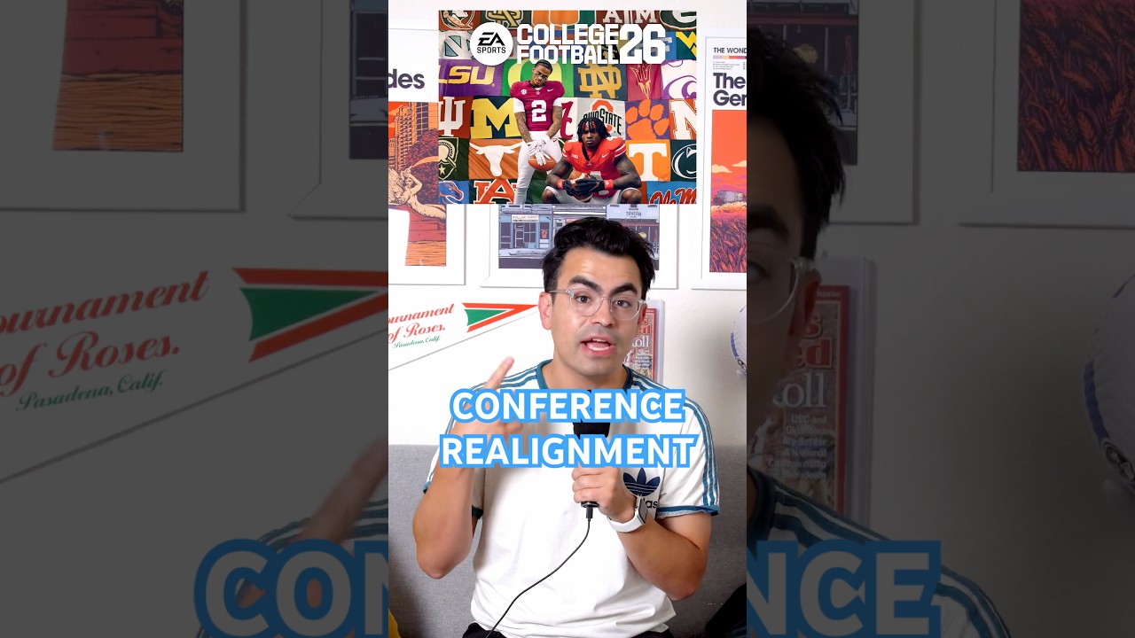 COLLEGE FOOTBALL 26 CONFERENCE REALIGNMENT #collegefootball26 #cfb26 #ncaafootball #collegefootball