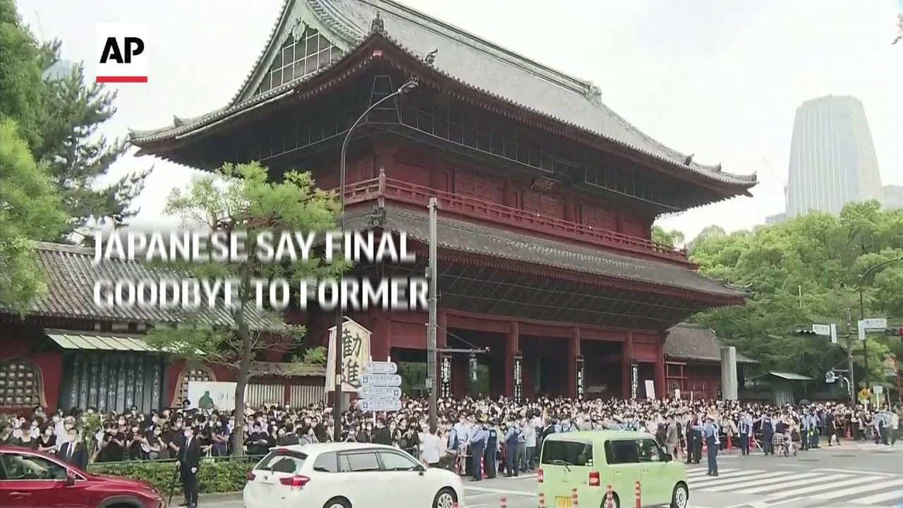 Japanese say final goodbye to former leader Abe
