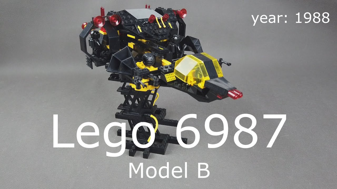 LEGO 6987 Space Blacktron Message Intercept Base from 1988 /  set 6987 B Model alternative set