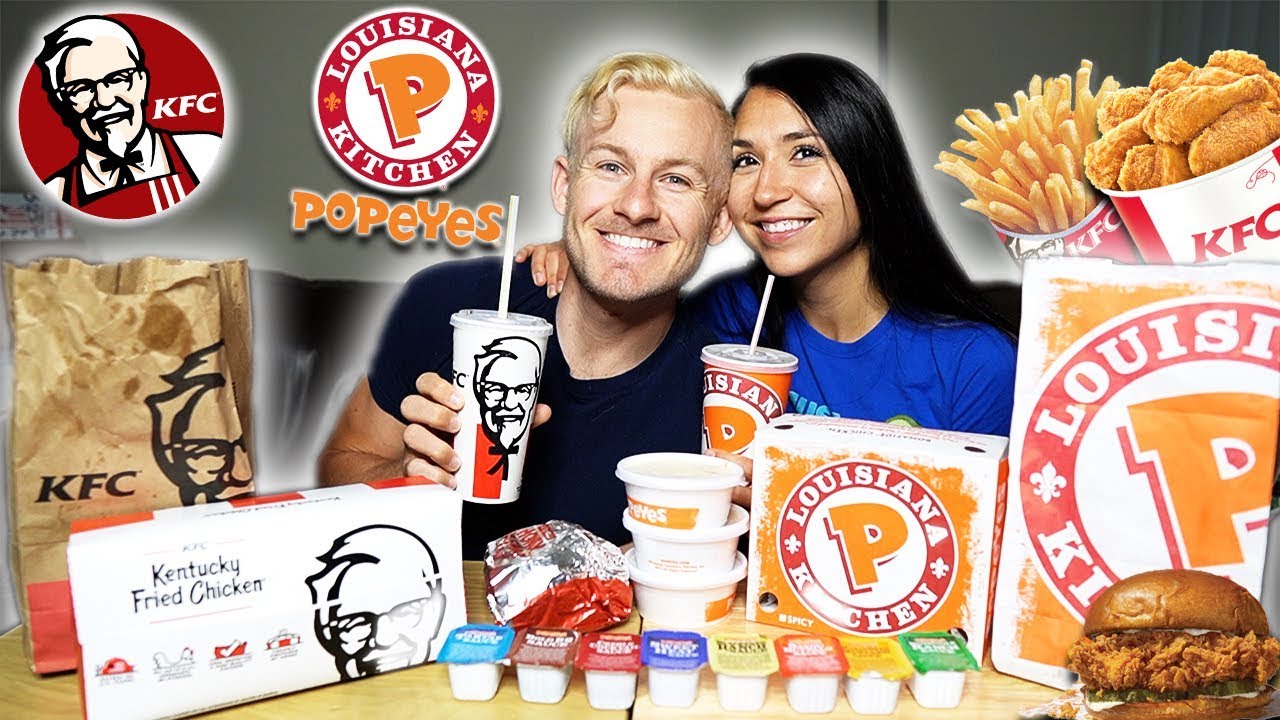 POPEYES & KFC MUKBANG!