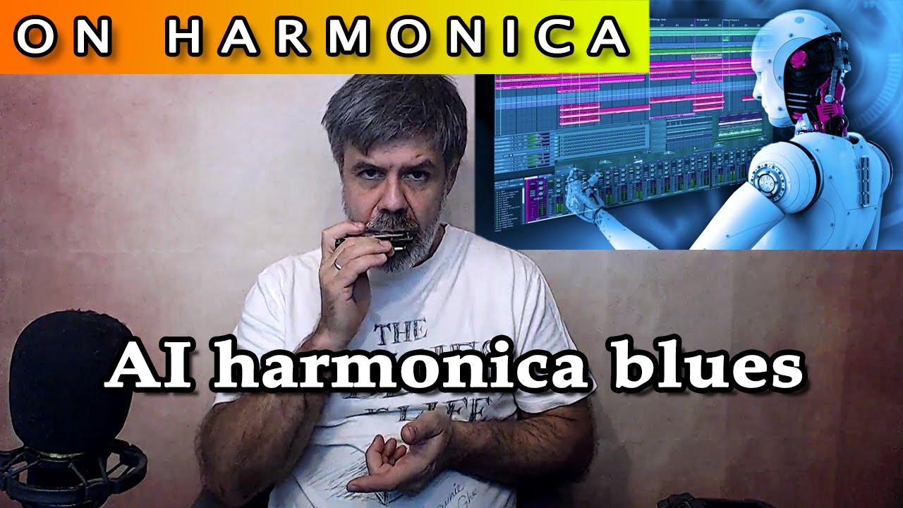 Moonlight shake blues on harmonica