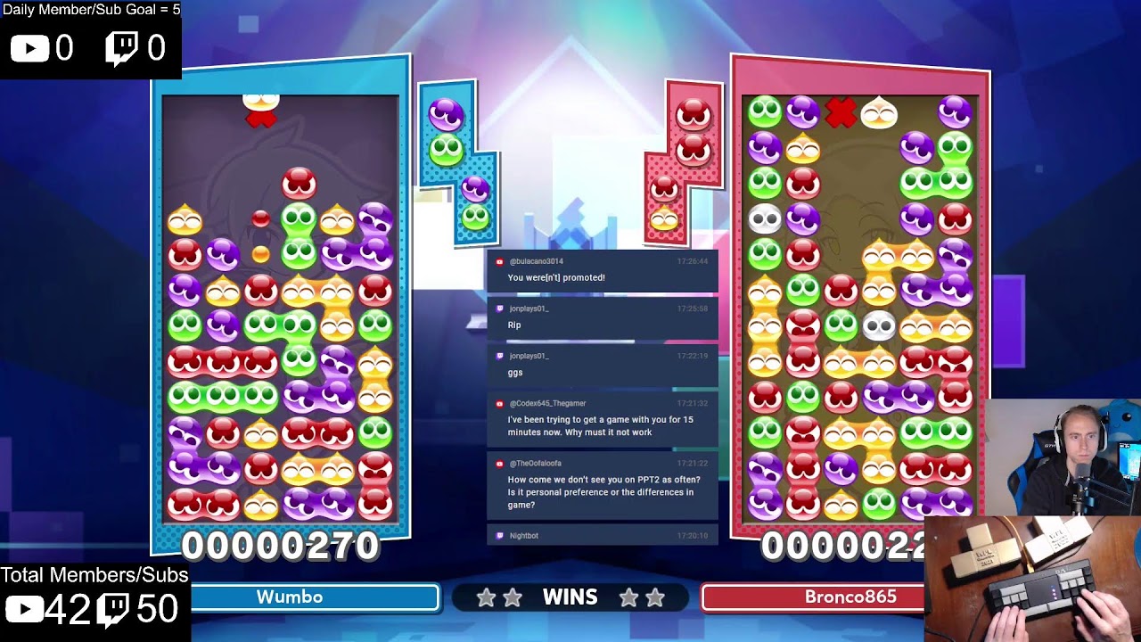 Puyo and Tetris, Come Play! Daily Wumbo Livestream 1-15-26