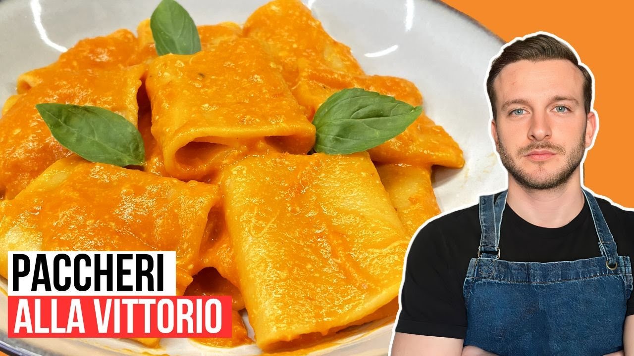 Paccheri 'ALLA VITTORIO' (*3 звезды MICHELIN) - Рецепт всего за 7 евро!