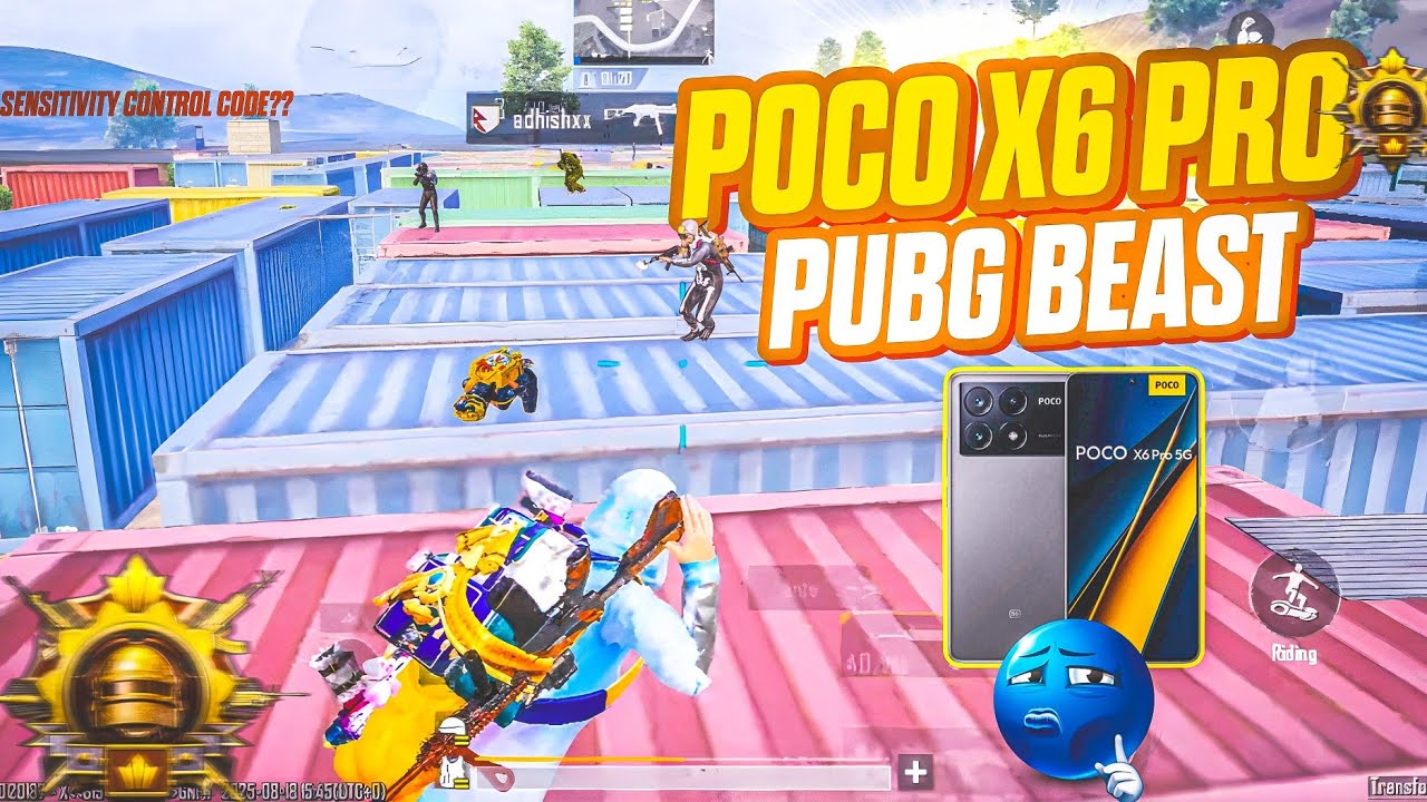 POCO X6 PRO + PUBG/BGMI TEST🤯120 FPS? 😍🔥SENSÏTIVITY & CONTROL CODE