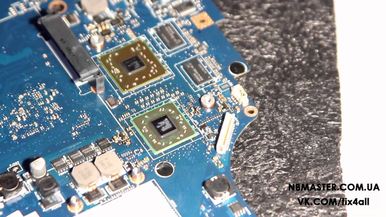 ✅ Переделка ноутбука Lenovo G565 LA-5754p на встроенное видео