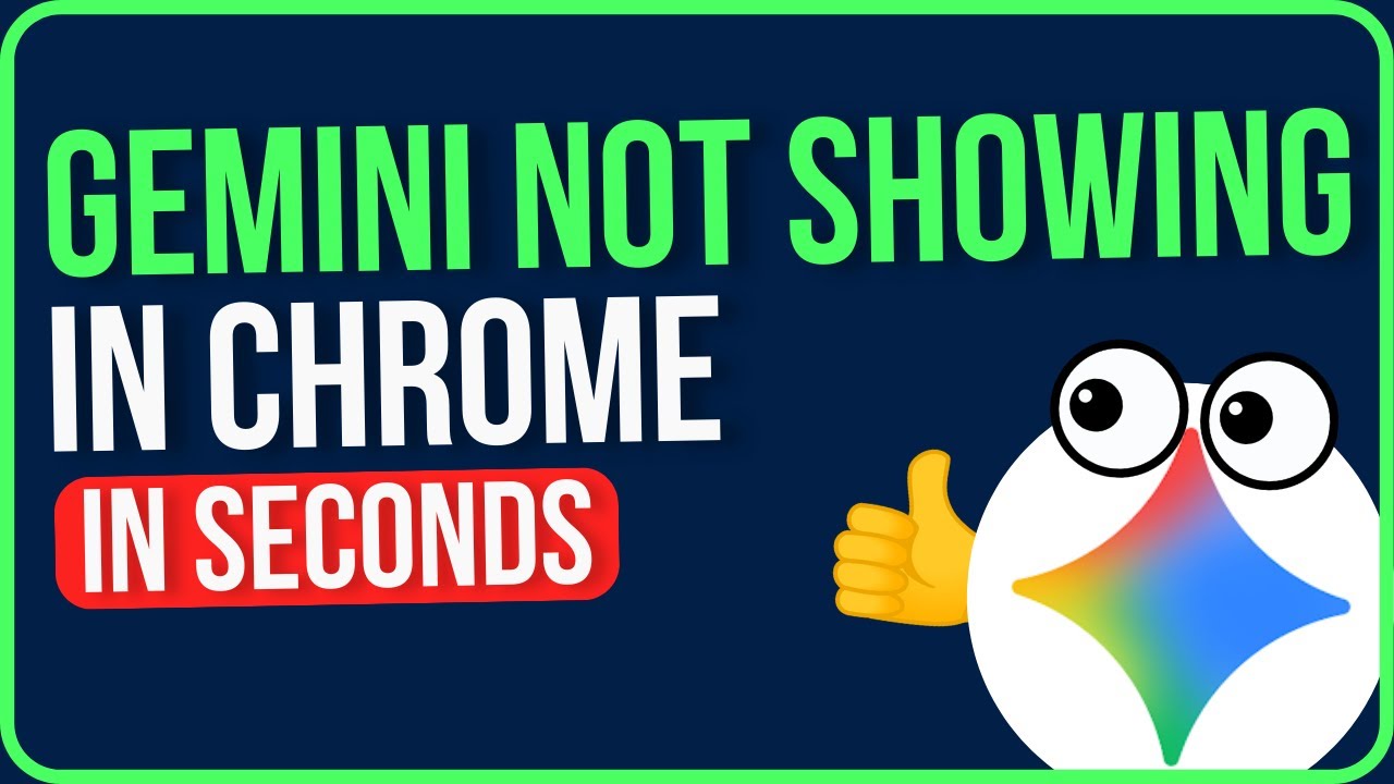 GEMINI NOT SHOWING IN CHROME 2026 [FIXED] | Gemini Not Opening on Chrome Browser Problem