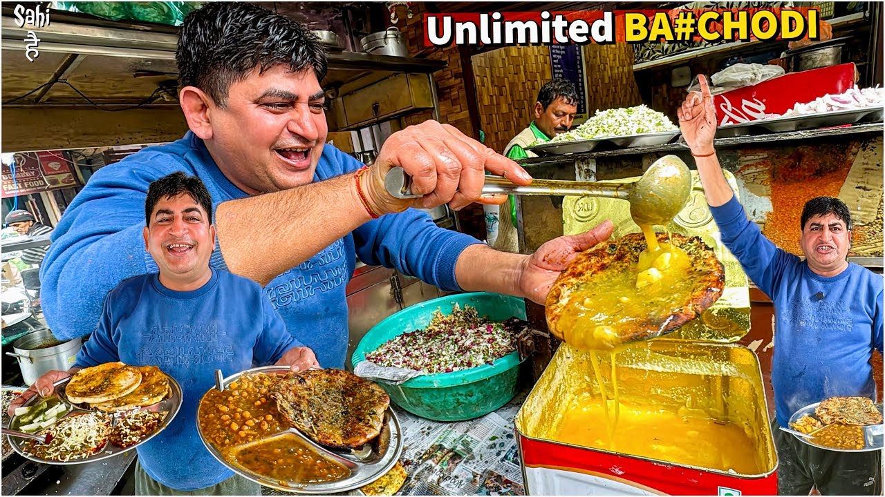 Comedian Kulche Wale ke Desi Ghee Tadka Chole Kulche 😍 Street Food India